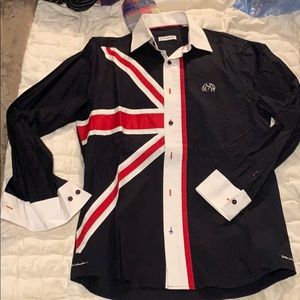 John Lennon Britain button down